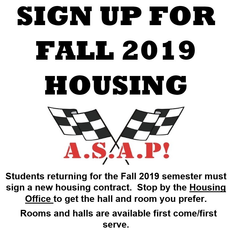 2019 Housing Sign Up